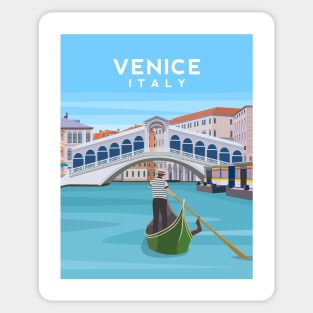 Venice, Italy - Rialto Bridge and The Grand Canal Sticker